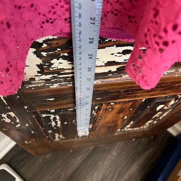 Laundry by Shelli Segal pink eyelet empire dress. XS. - Picture 3 of 8